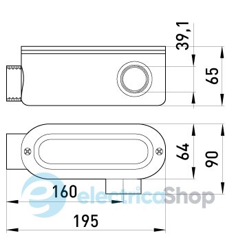 Соединитель ревизионный Г-образный e.industrial.pipe.db.revise.elbow.1-1/4" для труб 1-1/4" i0540004 E.NEXT