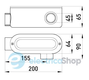 Соединитель ревизионный Г-образный e.industrial.pipe.db.revise.elbow.1-1/2" для труб 1-1/2" i0540005 E.NEXT