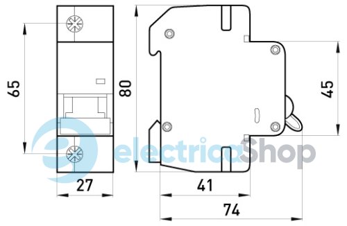 Модульний автоматичний вимикач e.mcb.pro.60.1.K 125 new, 1P, 125А, K, 6kA, new p0430004 E.NEXT