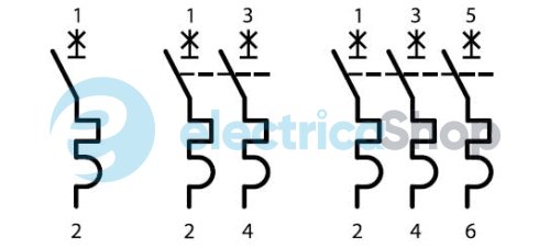 Модульный автоматический выключатель e.mcb.pro.60.1.D.10, 1P, 10А, D, 6kA p0710007 E.NEXT