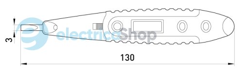 Індикатор-тестер e.tool.test10 130х3 прямий шліц АС/DC12-250В t001110 E.NEXT