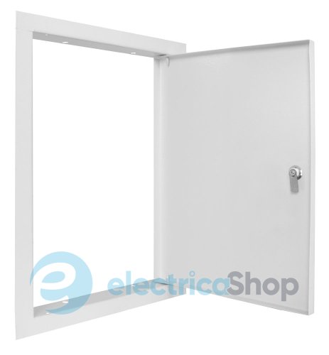 Дверца металлическая ревизионная e.mdoor.stand.400.600.z 400х600м c замком s0100061 E.NEXT