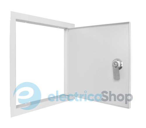 Дверца металлическая ревизионная e.mdoor.stand.250.250z 250х250м с замком s0100056 E.NEXT