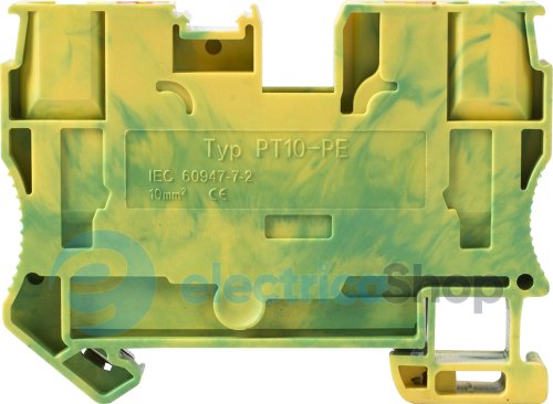 Набірна клемна колодка заземлення на DIN-рейку e.tc.z.din.spring.10 s070016 E.NEXT