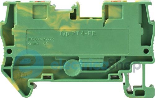 Набірна клемна колодка заземлення на DIN-рейку e.tc.z.din.spring.4 s070014 E.NEXT