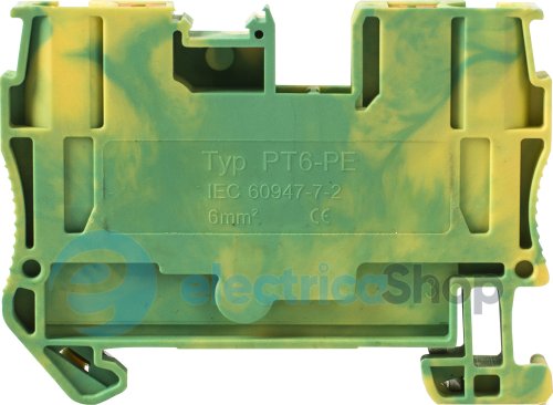 Набірна клемна колодка заземлення на DIN-рейку e.tc.z.din.spring.6 s070015 E.NEXT