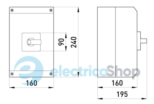 Пакетний перемикач в корпусі e.industrial.sb.1-0-2.4.100, 4р, 100А (1-0-2) i0360014 E.NEXT