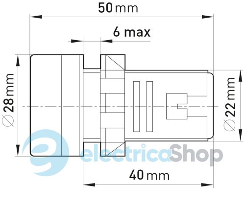 Арматура светосигнальная e.ad22.12.yellow d22мм 12В АС/DC желтая s009029 E.NEXT