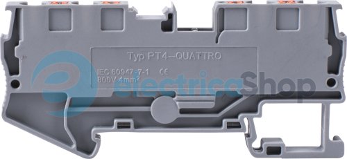 Клемна колодка набірна на DIN-рейку e.tc.din.spring.4.2-2, 4контакти s070011 E.NEXT