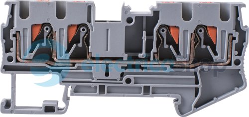 Клемна колодка набірна на DIN-рейку e.tc.din.spring.4.2-2, 4контакти s070011 E.NEXT