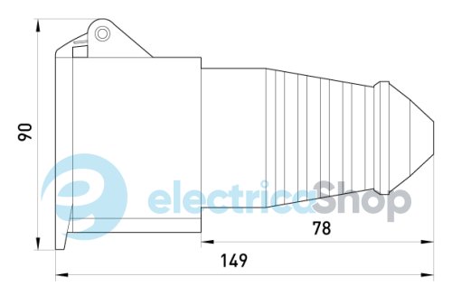 Силовая розетка переносная e.socket.pro.3.16, 3п., 230V, 16A, (213) p012016 E.NEXT