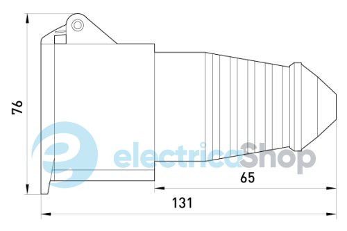 Силовая розетка переносная e.socket.pro.4.16, 4п., 380V, 16A, (214) p012017 E.NEXT