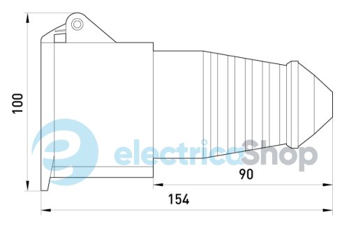 Силовая розетка переносная e.socket.pro.5.32, 5п., 380V, 32A, (225) p012021 E.NEXT