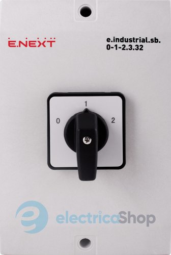 Пакетний перемикач в корпусі e.industrial.sb.0-1-2.3.32, 3р, 32А (0-1-2) i0360016 E.NEXT