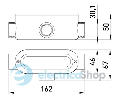 Соединитель ревизионный Т-образный e.industrial.pipe.db.revise.t.1" для труб 1" i0560003 E.NEXT