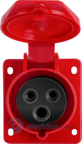 Силовая встраиваемая розетка e.socket.pro.3.16.wall, 3п., 230V, 16A, (413) p012010 E.NEXT