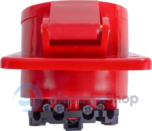 Силовая встраиваемая розетка e.socket.pro.4.32.wall, 4п., 380V, 32A, (424) p012013 E.NEXT