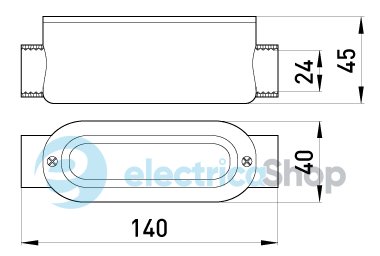 Соединитель ревизионный прямой e.industrial.pipe.db.revise.direct.3/4" для труб 3/4" i0550002 E.NEXT