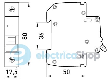 Вимикач навантаження на DIN-рейку e.is.1.125, 1р, 125А p008008 E.NEXT