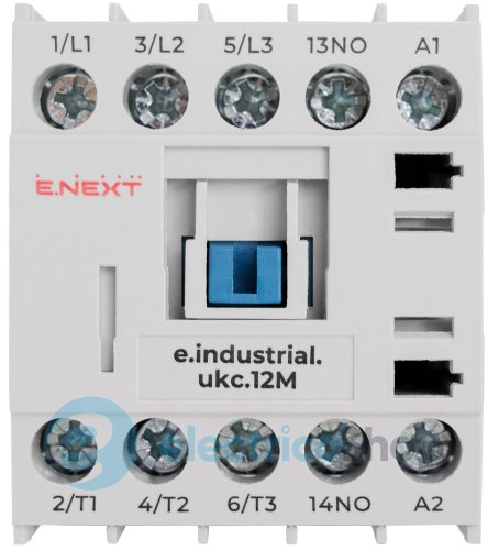 Контактор e.industrial.ukc.12M.220.NO, 12А, 220В, no, малогабаритный i.0090018 E.NEXT