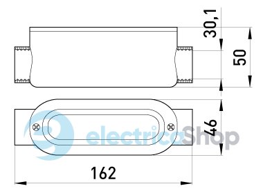 Соединитель ревизионный прямой e.industrial.pipe.db.revise.direct.1" для труб 1" i0550003 E.NEXT