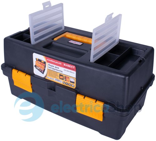 Ящик для инструмента, e.toolbox.pro.03, 17" 410x230x190мм t011003 E.NEXT