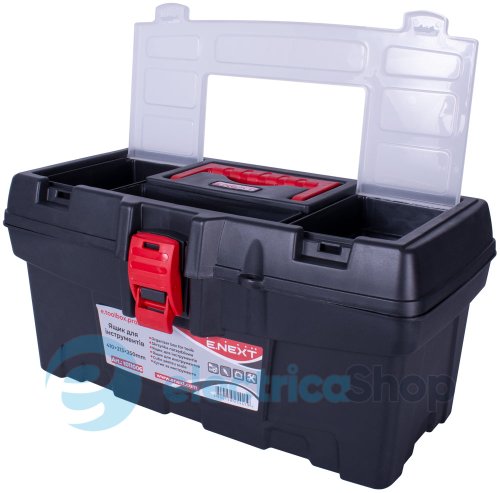Ящик для инструмента, e.toolbox.pro.06, 16" 410x213x250мм t011006 E.NEXT