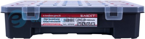 Органайзер пластиковый, e.toolbox.pro.15, 15" 273х231х62мм t011015 E.NEXT