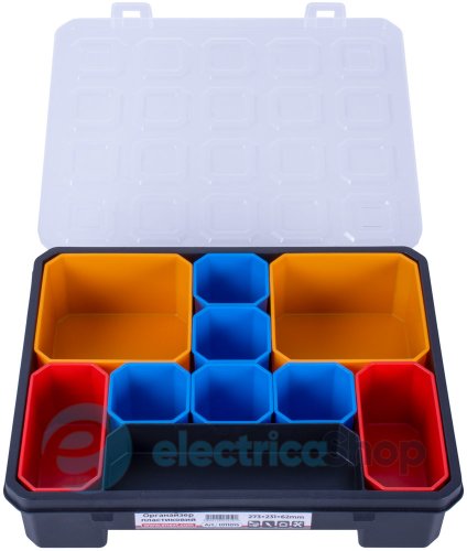 Органайзер пластиковый, e.toolbox.pro.15, 15" 273х231х62мм t011015 E.NEXT