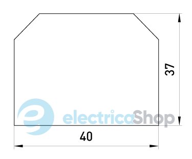 Разделитель для наборных клеммных колодок e.tc.sep.pro.4.10 p051002 E.NEXT