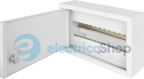 Корпус e.mbox.stand.n.12.z металлический, под 12 мод., навесной, с замком s0100020 E.NEXT