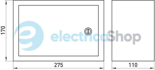 Корпус e.mbox.stand.n.12.z металлический, под 12 мод., навесной, с замком s0100020 E.NEXT