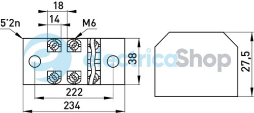 Клеммная колодка защищена e.tc.protect.60.12, 60А, 12 полюсов p056022 E.NEXT p056022 E.NEXT