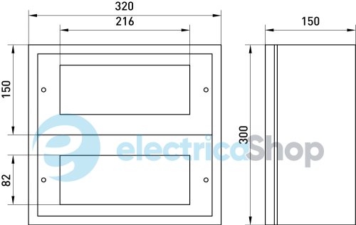 Корпус металлический e.mbox.industrial.n.24z IP41, навесной, на 24 модуля CPR800 E.NEXT
