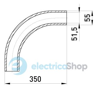 Угловой соединитель металлический e.industrial.pipe.angle.2" без резьбы, 90 град. i0400006 E.NEXT