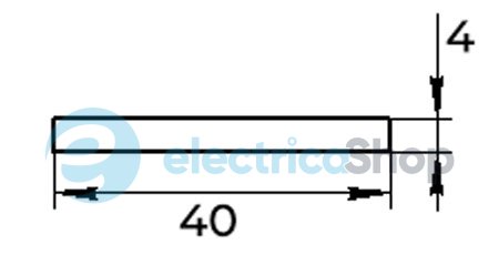 Полоса 40х4,0 оцинкованная (1,29кг/м) z0010556 E.NEXT