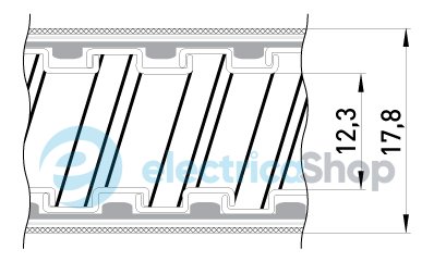 Металорукав e.met.sleeve.stand.proof.braid.12 ізольований, в металевій оплітці s050001 E.NEXT (50 метрів)