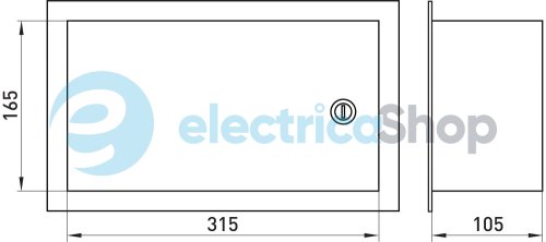 Корпус e.mbox.stand.w.15.z металлический, под 15 встраиваемый мод. с замком s0100022 E.NEXT