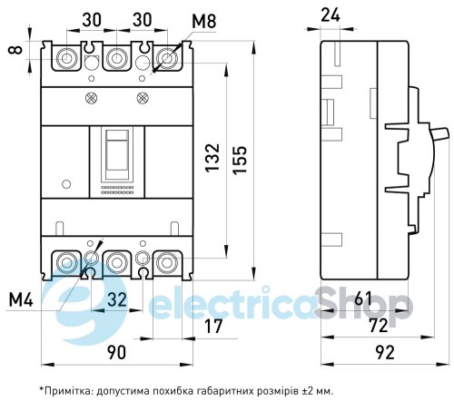 Силовой автоматический выключатель e.industrial.ukm.100S.40, 3р, 40А i0010020 E.NEXT