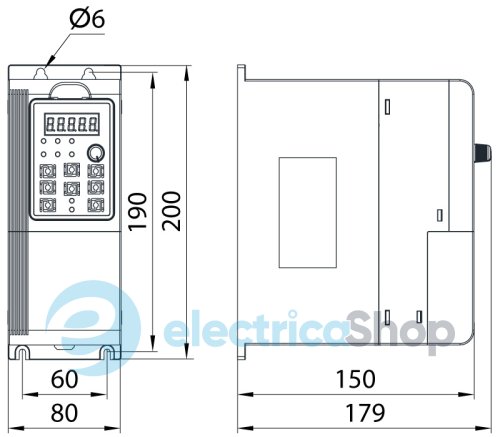 Преобразователь частотный e.f-drive.pump.0R7 0,75кВт 3ф/380В i0801001 E.NEXT