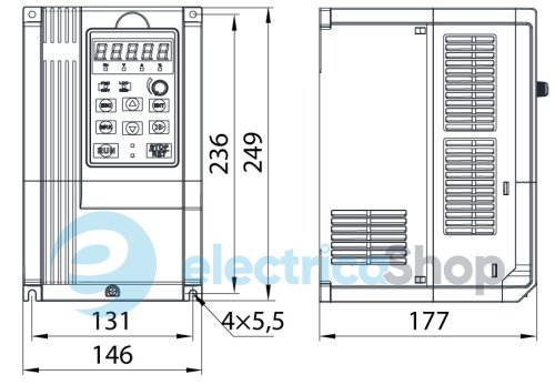 Преобразователь частотный e.f-drive.pump.11 11кВт 3ф/380В i0801007 E.NEXT