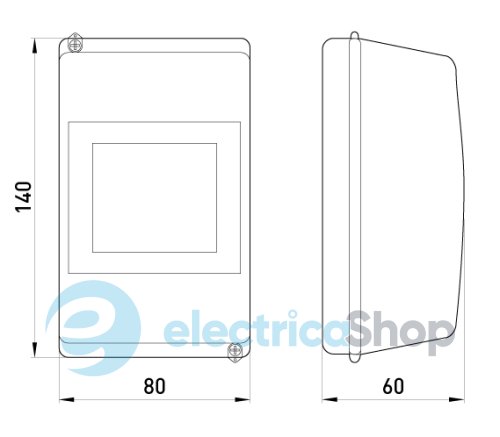 Корпус пластиковый 4-модульный e.plbox.stand.04, без дверцы CSU1034 E.NEXT