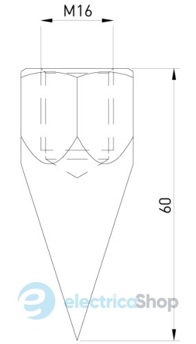 Наконечник резьбового стержня 16 мм z0010004 E.NEXT