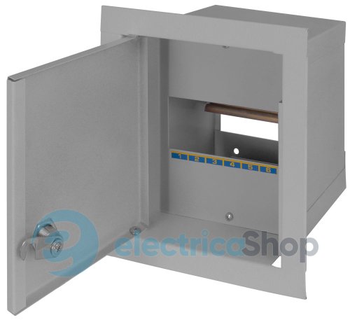 Корпус e.mbox.stand.w.06.z металлический, под 6 встраиваемых мод. с замком s0100018 E.NEXT