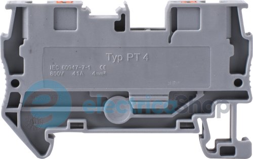 Клеммная колодка наборная на DIN-рейку e.tc.din.spring.4 s070003 E.NEXT