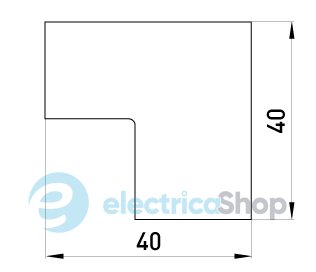 Внутрішній кут e.trunking.blend.in.stand.25.25 для короба 25х25мм s4033015 E.NEXT