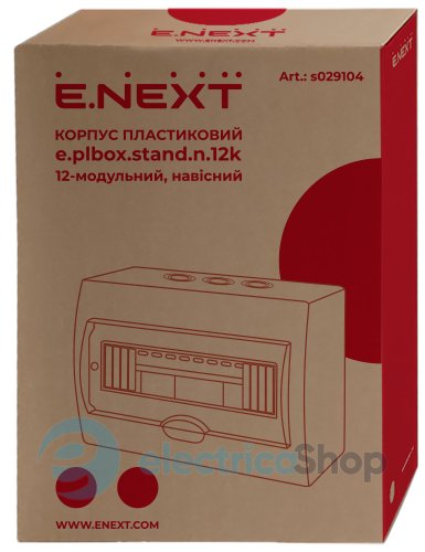 Корпус пластиковый 8-модульный e.plbox.stand.n.08k, навесной s029102 E.NEXT