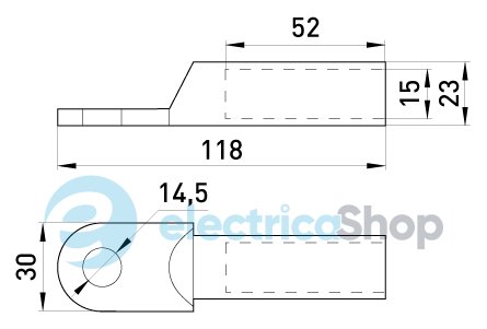 Алюминиевый кабельный наконечник e.end.stand.a.120 s020008 E.NEXT