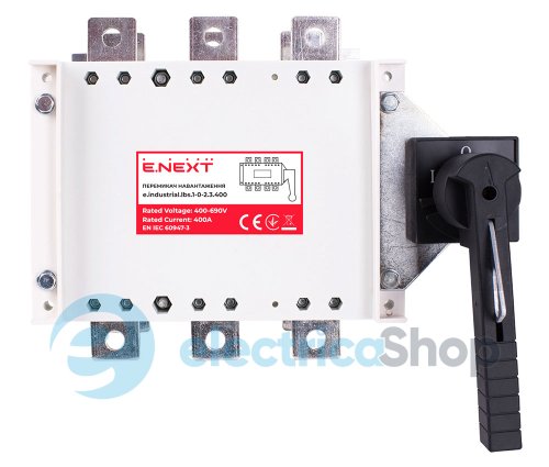 Переключатель нагрузки 1-0-2 , 3P, 400А, e.industrial.lbs.1-0-2.3.400 i089009 E.NEXT