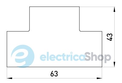 Т-з'єднувач e.trunking.t.channel.stand.25.16 для короба 25х16мм s5033004 E.NEXT